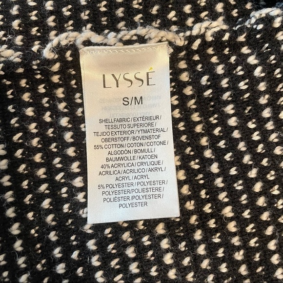 Lysse Fringe Long Cardigan Black & White Sweater Duster Vest with Pockets-S/M - Picture 10 of 10